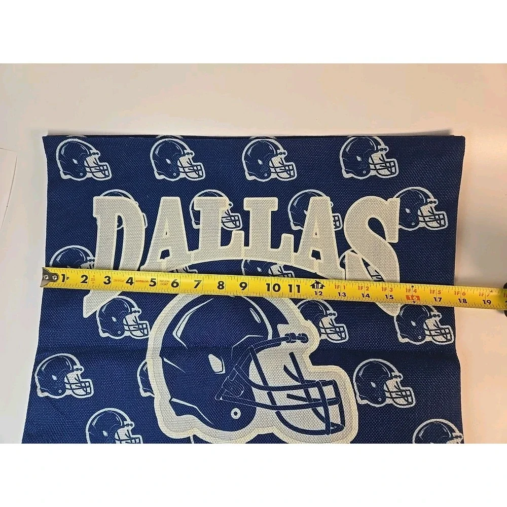 Dallas Cowboys Throw Pillow Decorative Covers 17 X 17 set 2 Blue & White *New*